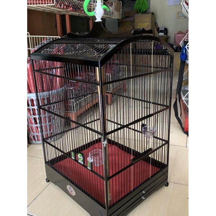 Sangkar Kandang Burung K Jalak Poksay Kotak Ebod Jaya Hitam No 2