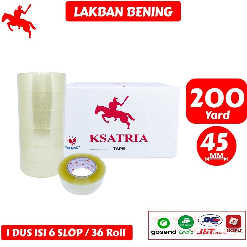 

BACK TO SCHOOL LAKBAN OPP TAPE / LAKBAN BENING KSATRIA TAPE 200 YARD (1 DUS)