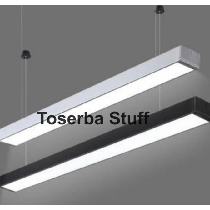 Lampu Gantung Linear Panjang Putih Ukuran 120Cm 120 Cm Isi 18W Led  Ready