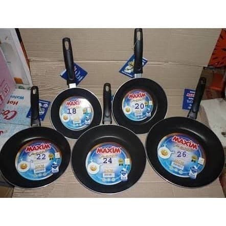 Maxim Valentino Fry Pan Teflon 24Cm/ Wajan Teflon Maxim Termurah