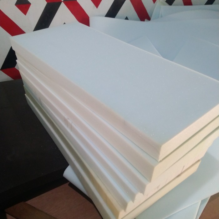 Busa Jok Motor Lembaran Super Kualitas Premium Density 55 Tebal 4Cm - Light Blue, 70 X 30 X 4Cm