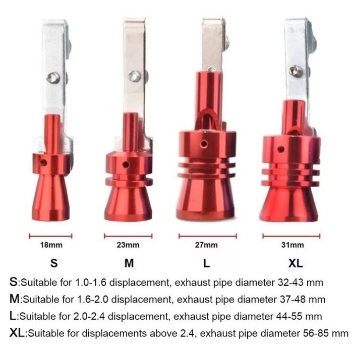 Penyiul Peluit Turbo Knalpot Palsu Mobil Motor-Fake Turbo Whistler