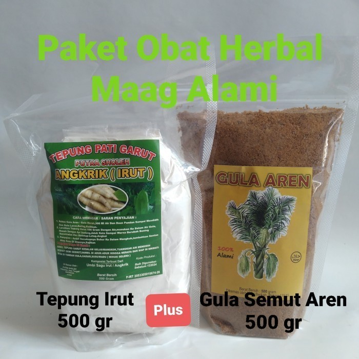 

Tepung Irut / Garut Pati Perut Mual Maag Asam Lambung 500 Gr