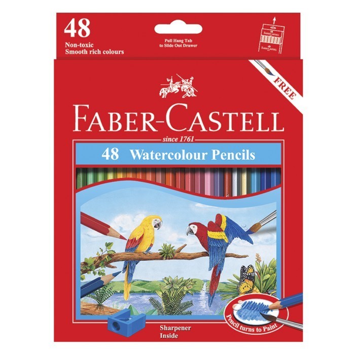 

Pensil Warna 48 Watercolour Color Pencil Cat Air