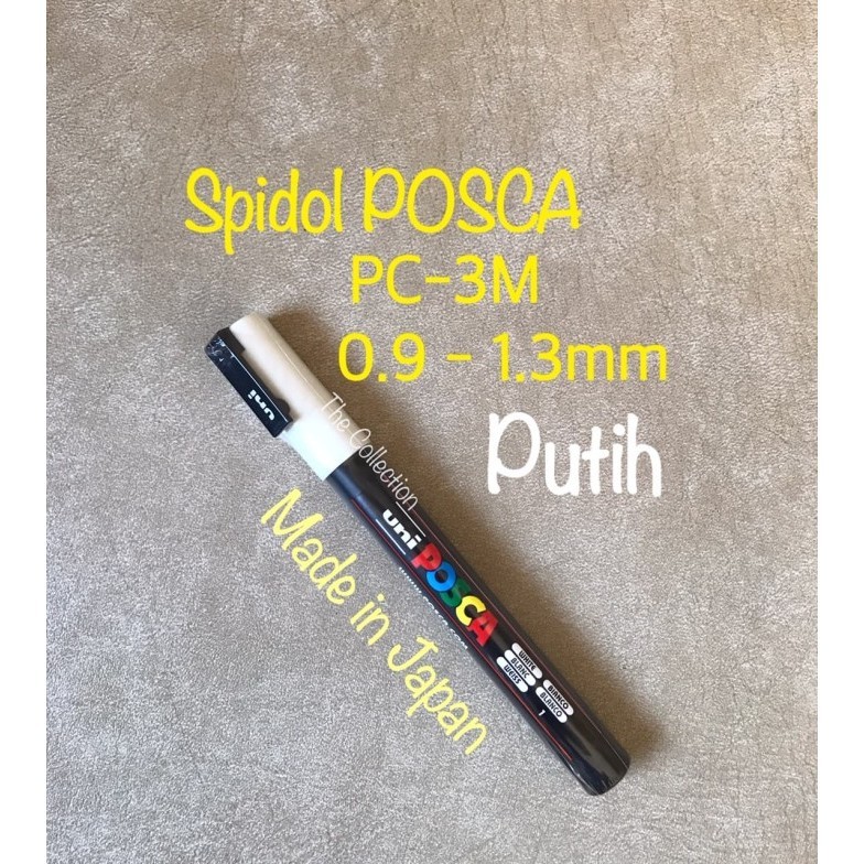 

ATK0643PC 0.9-1.3mm PUTIH PC-3M Spidol POSCA Marker Pen UNI kaca glass