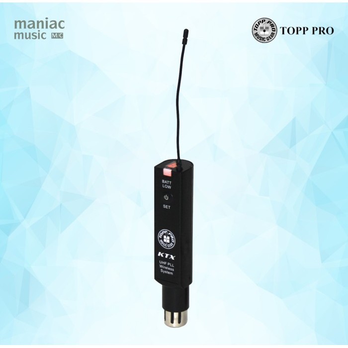 Topp Pro Ktx (Audio Wireless System, Transmitter, Uhf, Low Latency)