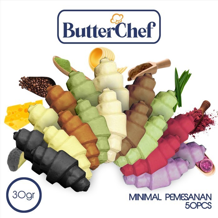 

CROFFLE - CROISSANT DOUGH FROZEN FULL BUTTER +- 30GR ISI 50 PCS