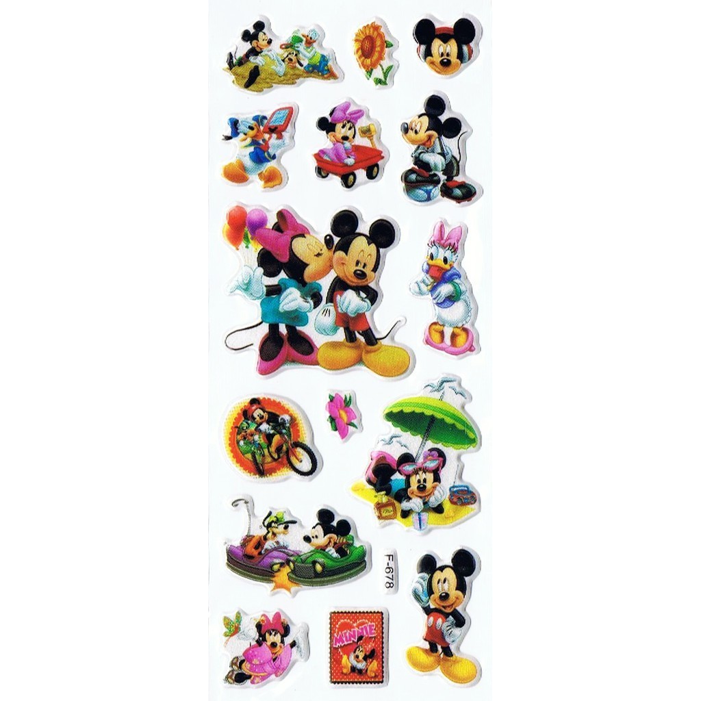 

SK301 Stiker Sticker Timbul Set Strip Aneka Gambar Kartun Anak Mickey