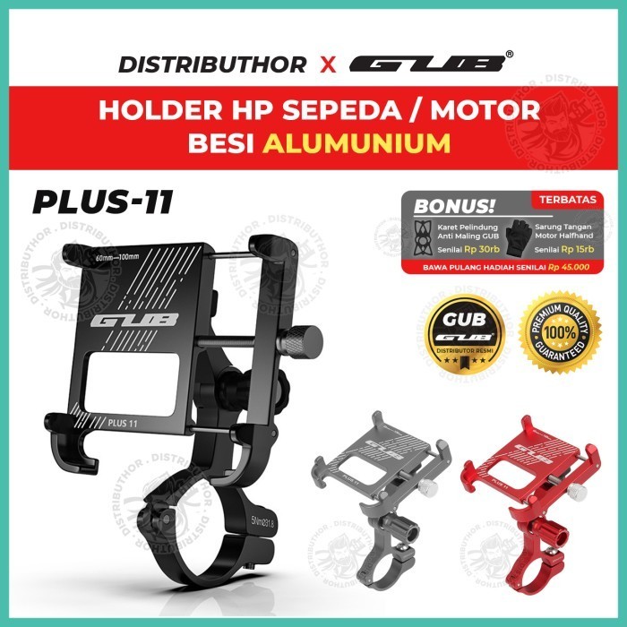 Holder Hp Motor Besi Stang Gub Plus 11 Phone Stand Yangga Handphone