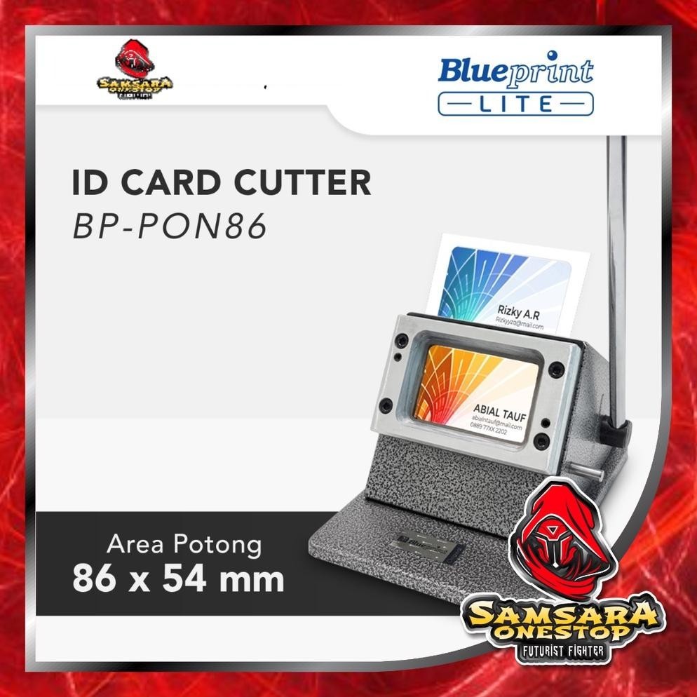 READY >> ALAT POTONG ID CARD BLUEPRINT / PLONG ID CARD / PVC CARD CUTTER