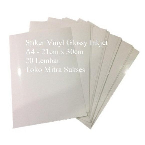 Stiker Vinyl Inkjet A4