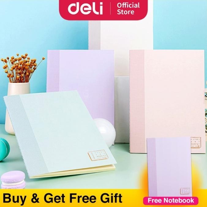 

DELI BUY3 GET4 Spiral Notebook, Soft Cover Notebook, Buku Sekolah