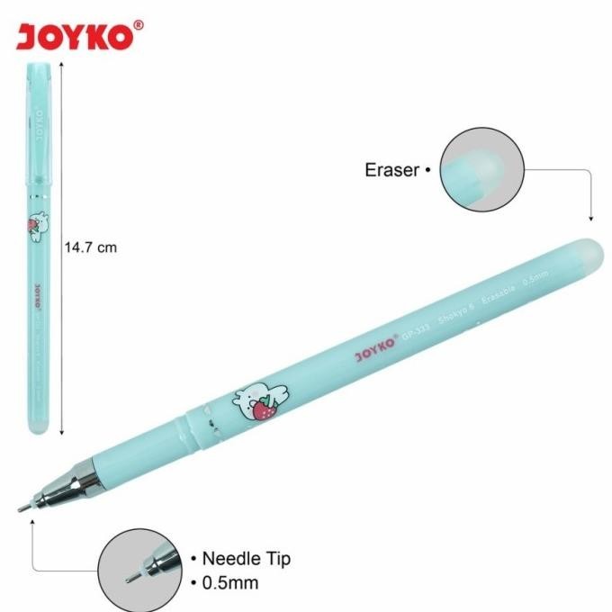 

Erasable Gel Pen Pulpen Bisa Dihapus Joyko GP-333 Shokyo 6 Gel 0.5 mm