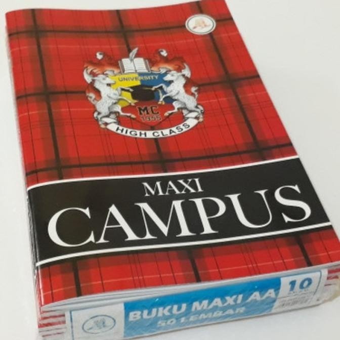 

Buku tulis maxi campus AA 50 Lembar 1pak (10Buku)