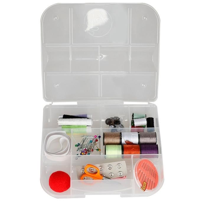 Sewing Kit Box Set - Tool Set Alat Jahit Menjahit dengan Deluxe Box