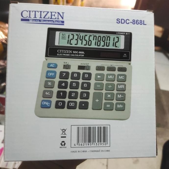 

Kalkulator Citizen SDC-868L