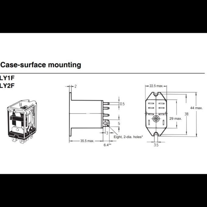 [ Ek ] Relay Omron Ly2F Ac220/240  Ready