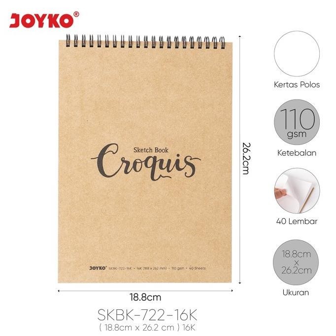 

Buku Sketsa Gambar Sketch Book Joyko SKBK-722