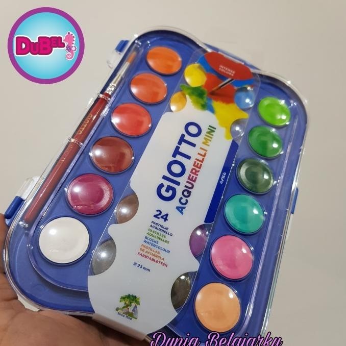 

Cat Air Giotto 24 Warna Watercolor GIOTTO Bonus Kuas