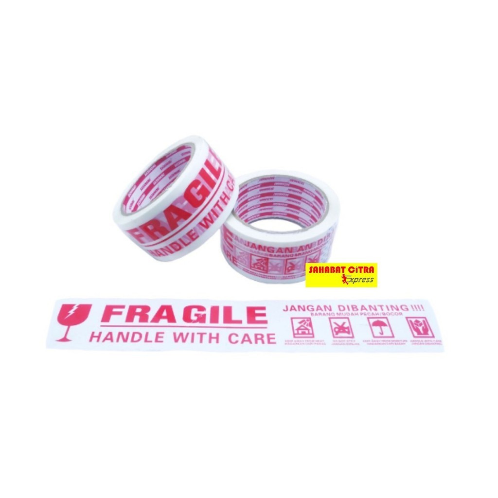 

LAKBAN FRAGILE / TANDA HATI HATI 48MM SAZANAMI 胶带