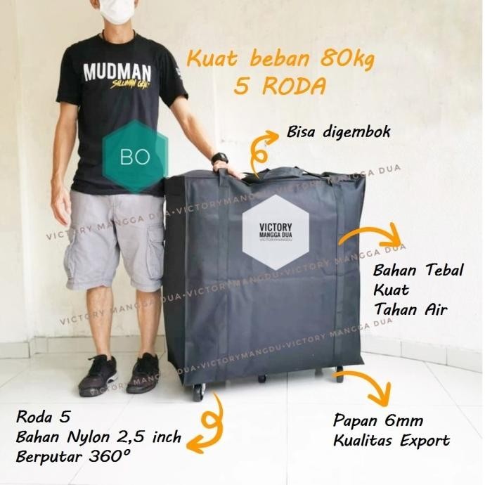 Tas troli / tas travel / tas roda / cabin size / tas belanja / travel