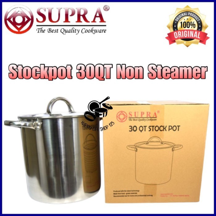 Supra Stock Pot 30Qt+Wsp/Panci Stock Pot Supra+Steamer