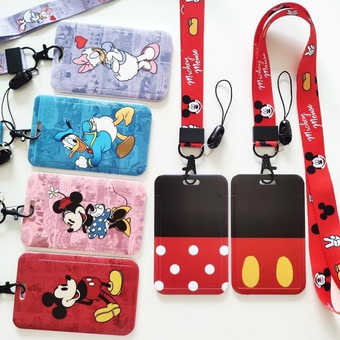 

ID Card Holder Name Tag Lanyard Kalung Kartu Cute Disney Lucu