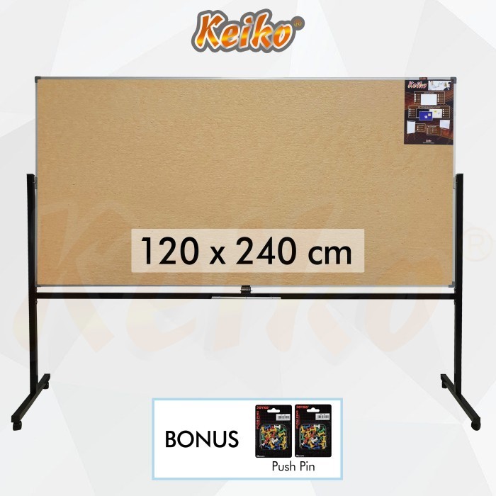 

Softard Cork Pin ard / Papan Mading Standing Keiko 120 x 240 cm