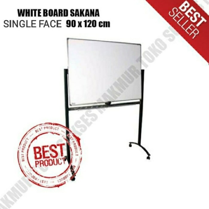 

Whiteard SAKANA 90 x 120 cm Single Face - Papan Tulis White Kaki