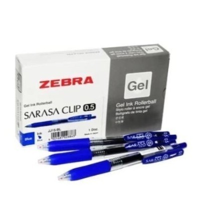 

pulpen / pen zebra sarasa clip 0.5 / 0,7 / 1.0 1pak isi 12pcs