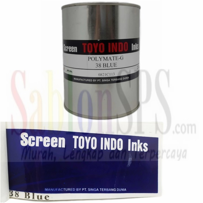 

TINTA TOYO POLYMATE G38 BLUE TINTA SABLON PLASTIK 1kg