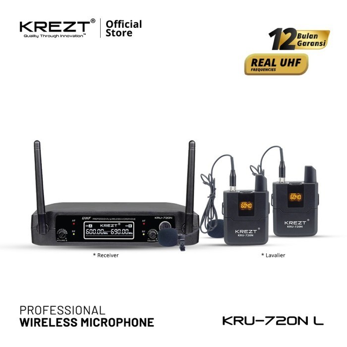 Mic Wireless Krezt Kru 720N Original Krezt Kru720N 720N