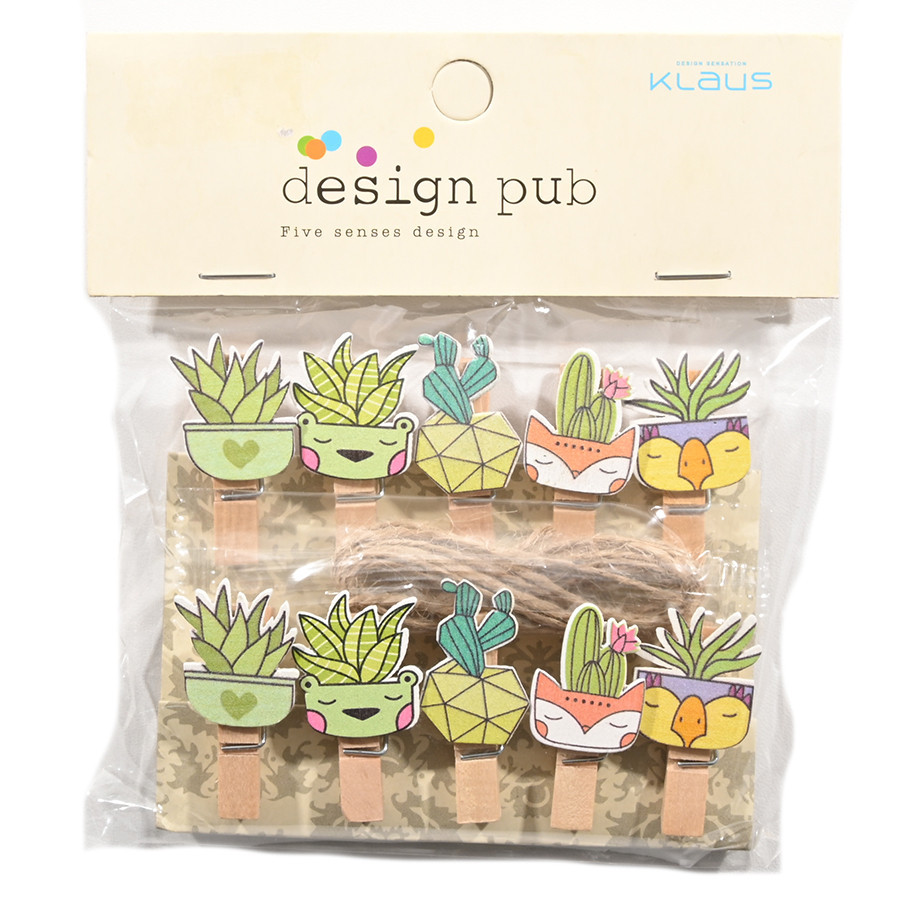 

Rambla - Bunny & Klin Klip Kayu Motif Cactus