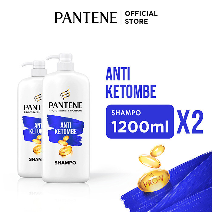 Pantene Sampo Anti Ketombe Pro-V Perawatan Rambut 1200ml x2 / Pantene Shampoo