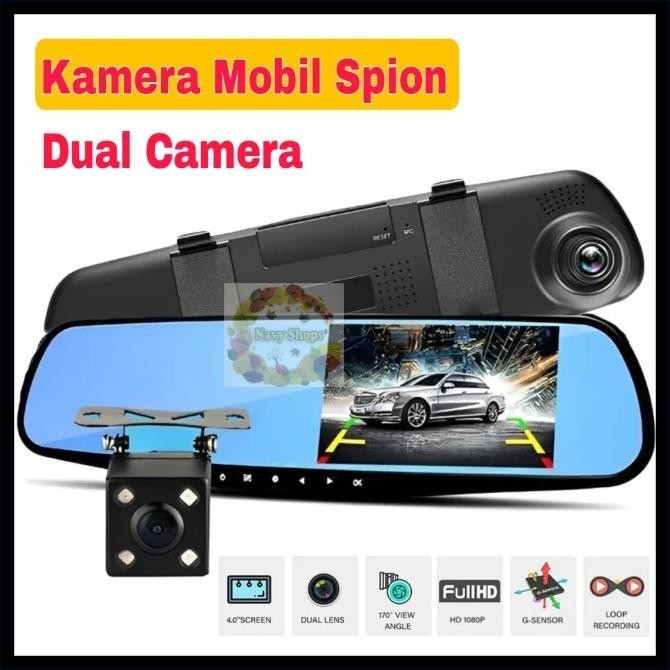 Kamera Mobil Kaca Spion 2 Kamera - Dvr Mobil Kaca Spion Kms02