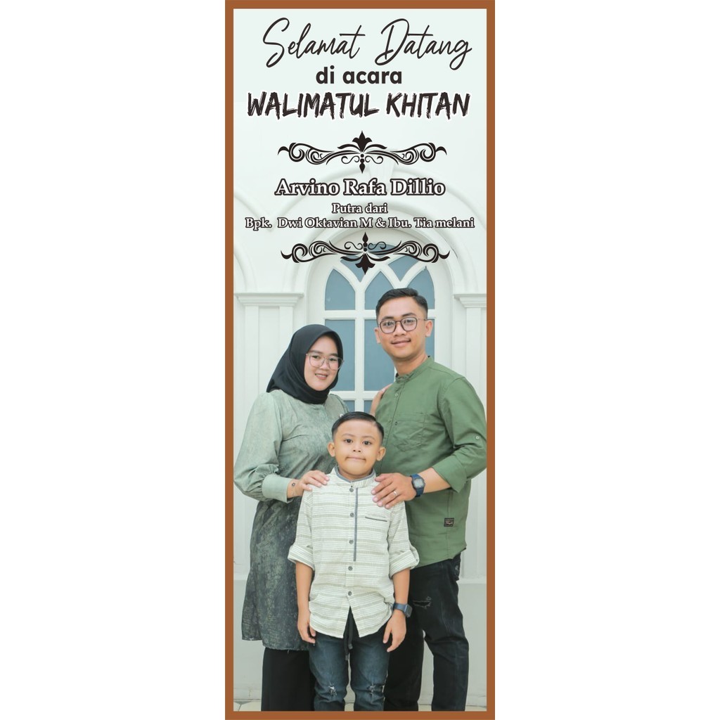 CETAK X BANNER + STANDING / BANNER KHITANAN / BANNER WISUDA / BANNER ULTAH / BANNER KKN