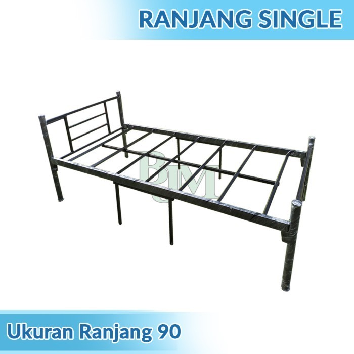 Ranjang Besi Single Modern Uk 90X200