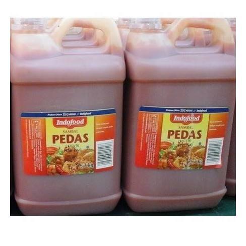 

Saus Pedas | Indofood Saus Sambal Pedas Galon 5700 P67JM