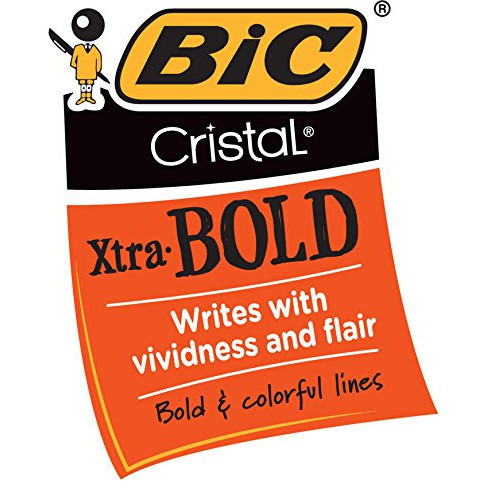

Arom Bolpen Pulpen Bic Cristal Xtra Bold 1.6 Mm (Box Isi 24) - Hitam