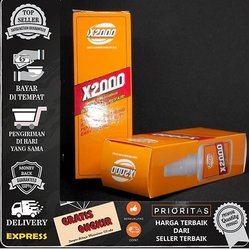 

LEM X 2000 WHITETIGER 50ml 2000X lebih kuat untuk semua bahan