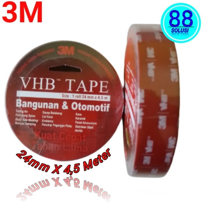 

Original 3M Double Tape VHB 24mm Super Kuat Tahan Lama Super Lengket!!