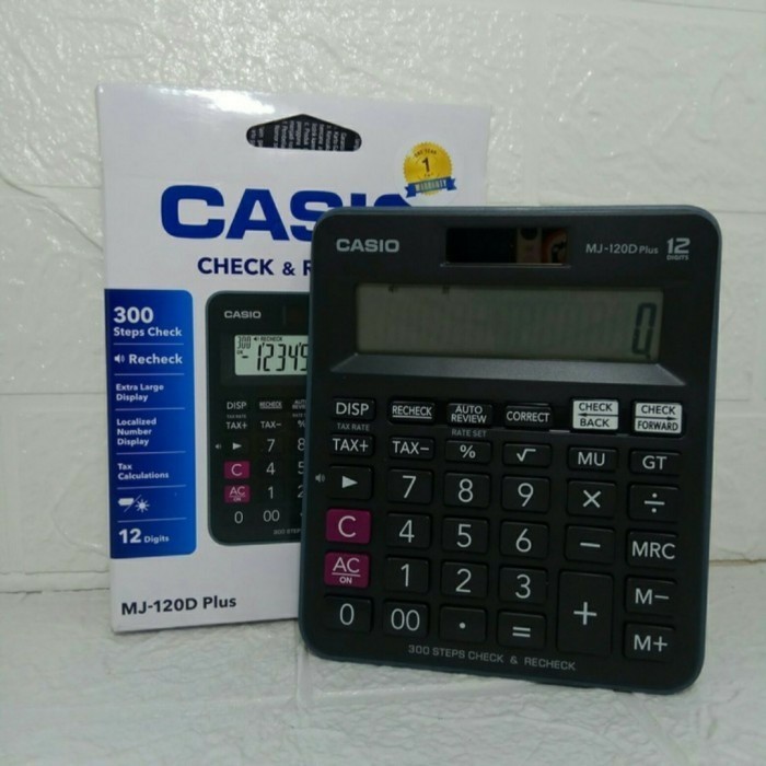 

MJ-120D PLUS - KALKULATOR CHECK & CORRECT / Calculator Cek Ulang