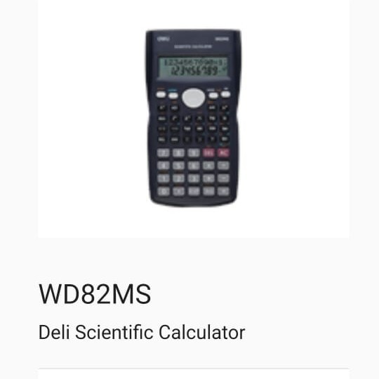 

kalkulator scientific Deli kode WD 28 ms