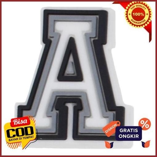 Hot Promo Aht-002   Pin Bentuk Huruf Angka Pins Charm  Untuk Hiasan Sandal Sendal  Gesper Pesona Dek