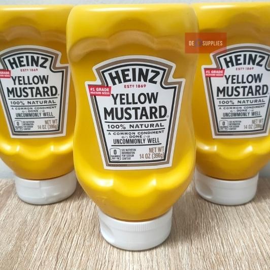 

Heinz Yellow Mustard 396Gr - Saus Mustard Classic Squeeze 14Oz Usa