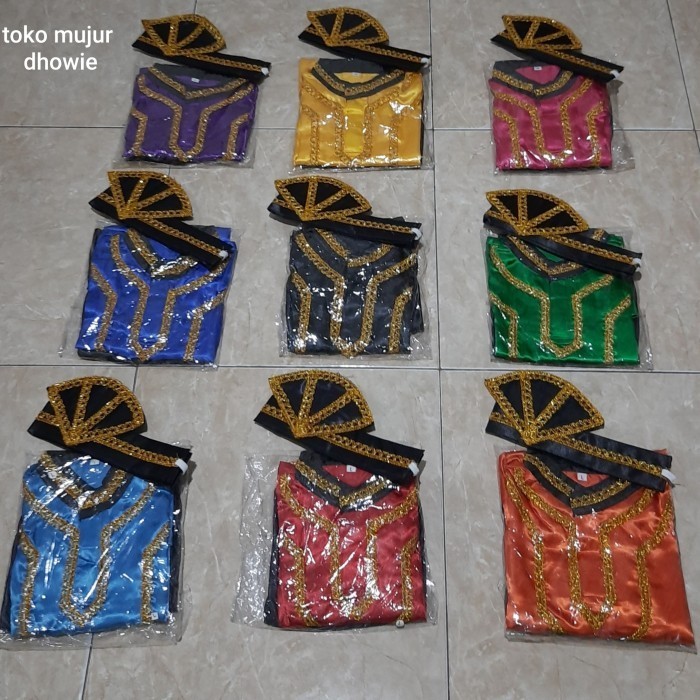 Baju Adat Anak Aceh Saman Perempuan Xl Dengan Topi Kipas