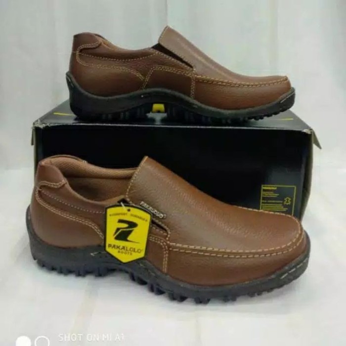 Sepatu Kulit Pakalolo N8815 Tan Sepatu Pantofel Pria Original 39-44