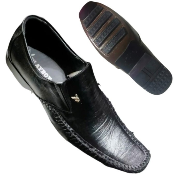 Sepatu Pantofel Pria Kulit Asli Size Jumbo Anti Slip 44 45 46