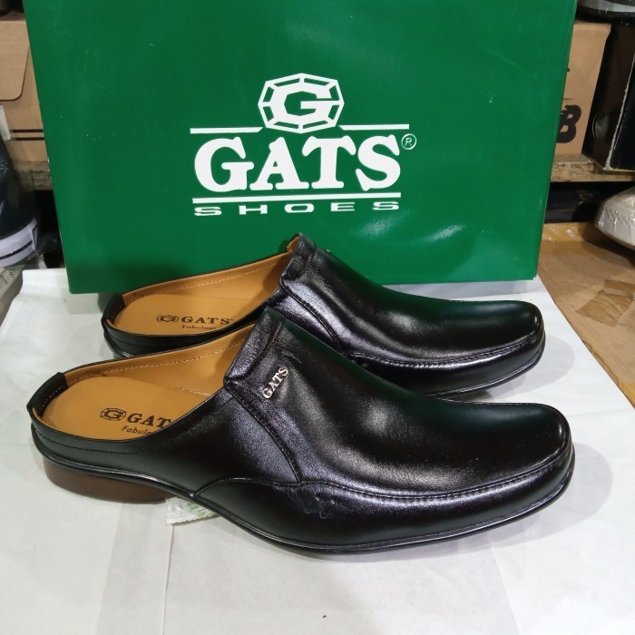 Sepatu Kulit Slop Sepatu Gats Zu-0061 Black Original 39-43