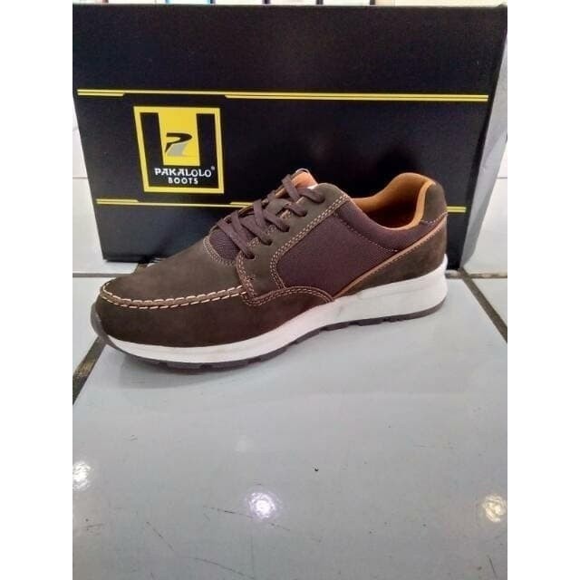 Sepatu Kulit Casual Pakalolo N0121 Dk Brown.Sepatu Original Pakalolo